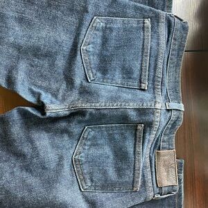 Naked & Famous The Straight Stretch Selvedge Jeans sz 27 Dark rinse Japanese den